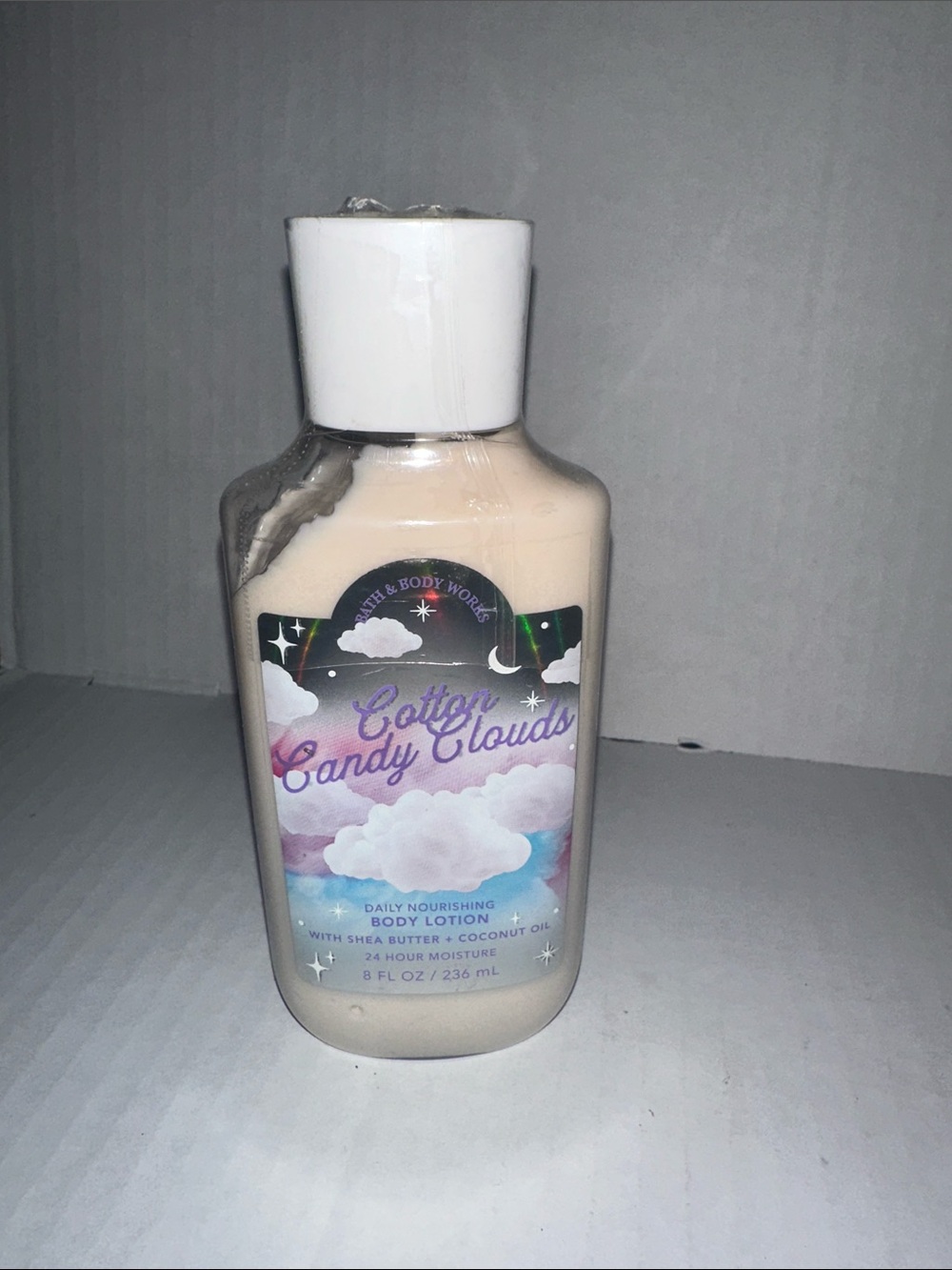 Bath & Body Works Cotton Candy Clouds Body Lotion - White, Purple, Blue